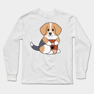 Beagle Coffee Long Sleeve T-Shirt